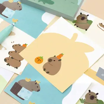 100 Sheets Message Notes Capybara Capybara Memo Pad Cartoon Posted Sticky Notes Cute Kawaii Notepad Office 1
