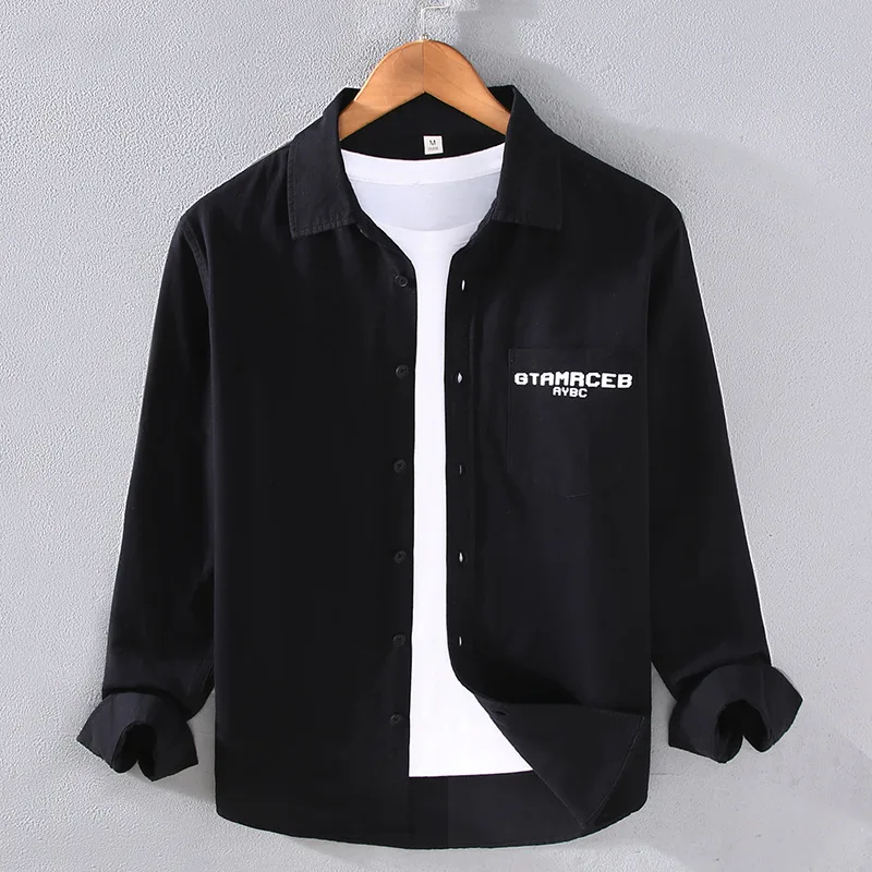 

2023Spring and autumn men's long-sleeved shirt jacket