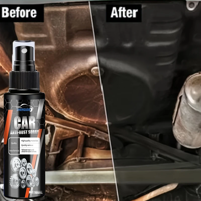 Car Chassis Rust Remover Multi-Functional for Iron Metal Surfaces Maintenance and Repair Removes Iron Oxide Provides Protection
