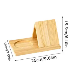 Triangular Wooden Book Holder & Modern Home Decor Organizer (A)