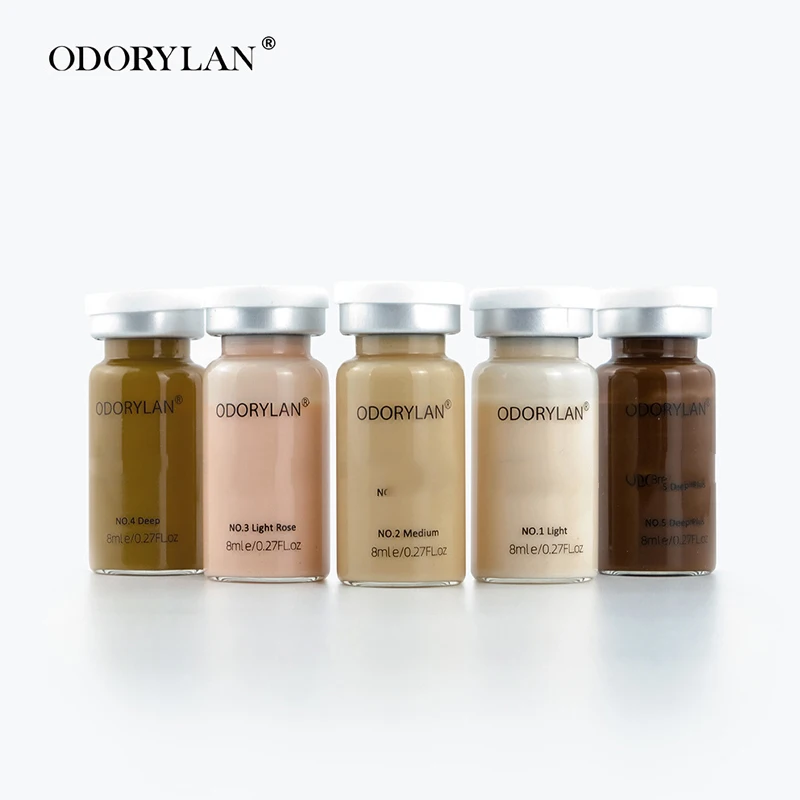 8ml BB Cream Glow Serum Ampoule Kit Peptide/Centella asiatica Facial Essence Foundation Moisturizing Cream Beauty Skincare 6