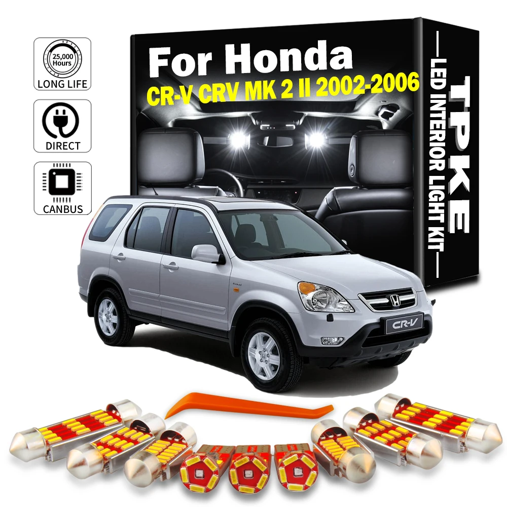 194 Led Bulb White CANBus LED Interior Light Kit For Honda Accord Civic  CR-V - 12 Bulbs + Tool, 6000K CANbus White LED Interior Bulbs Kit For Honda  Civic Accord, image size:1000x1000