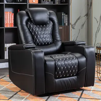 Electric Leather Power Recline 1