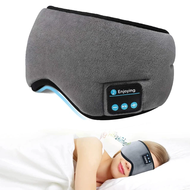 Casque de sommeil Bluetooth Masque oculaire Casque sans fil intégré pour  dormir