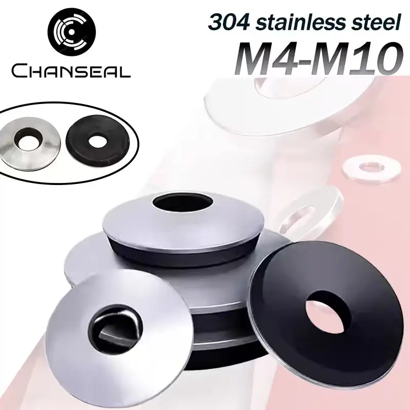 แหวนรองซีลสแตนเลส 304 ขนาด M4.2 M4.8 M5.5 M6.3 M8 M10 ยาง EPDM กันน้ำ กันฝุ่น ปะเก็นแบบผสม ปะเก็นกันลื่น 1