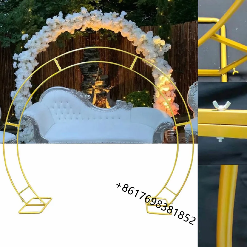 

Золотая фотоарка с основанием Свадебный Фотофон с изображением элеватора