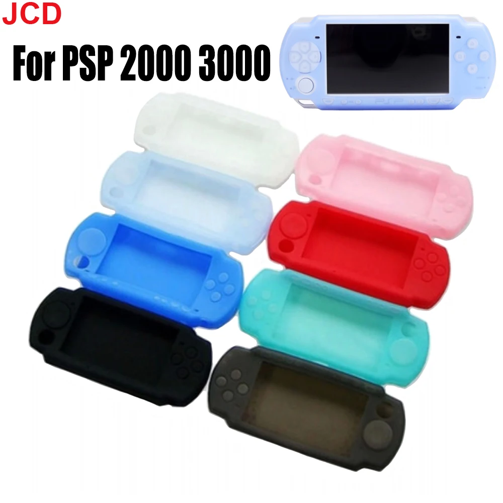 JCD 1pcs Silicone Soft Protective Cover Shell for PSP 2000 3000 Console For PSP3000 Portable