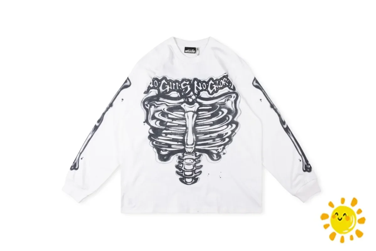 

Новая модная женская футболка в стиле хип-хоп с рисунком костей