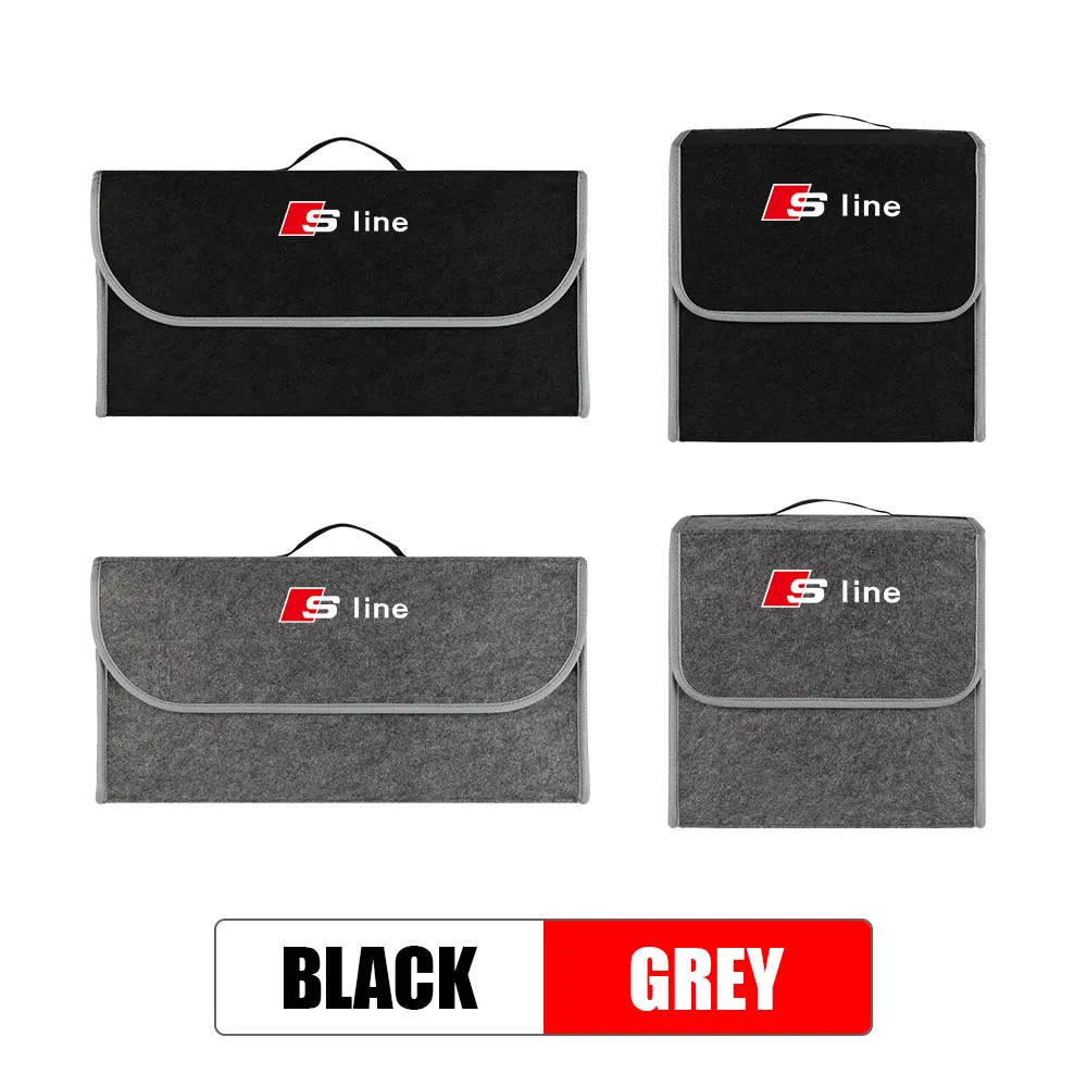 Storage Bag For Audi S Line A3 A1 A4 B8 B7 A6 C7 A5 A7 A8 A2 Q2 Q3 Q5 Q7 TT RS Car Folding Travel Tidying Box Trunk Tools Case