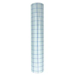 Clear Application Transfer Paper Tape for Vinyl Crafting - 12x 16FT, Assorted Colors for DIY Projects (Blue Grid)