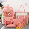 Korean Version Letter Contrast Backpack For Elementary School For Girls Middle And High Students 5