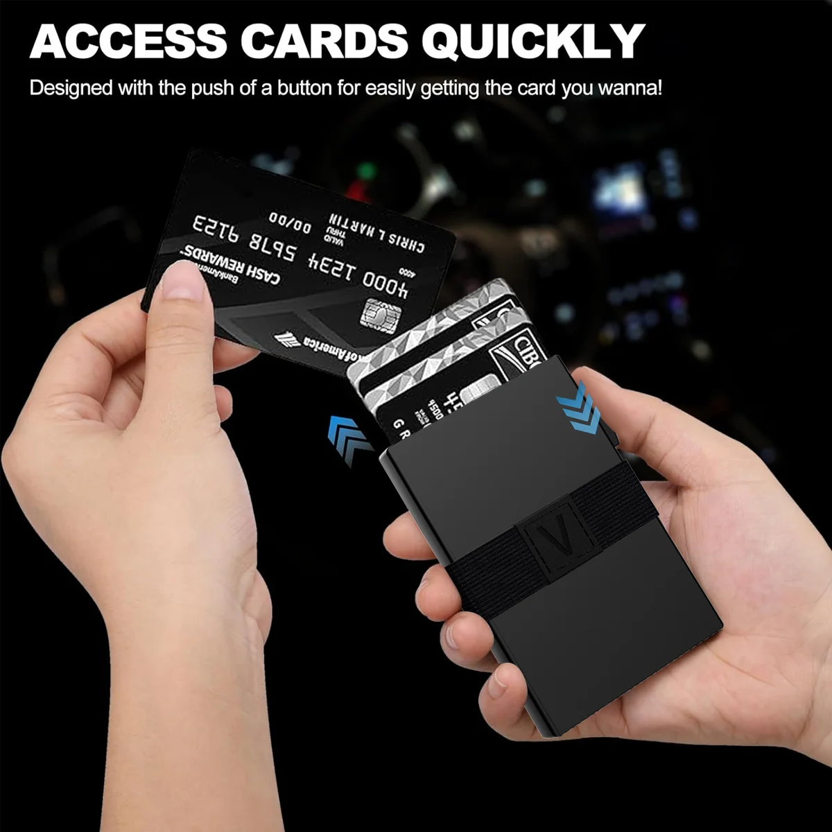 Slim Alu Card Holder for Men Durable Expandable Backplate RFID Blocking Minimalist Metal Pop Up Wallet Holds 14+ Cards & Cash wallet card holder credit card wallet credit card holder card holder card wallet document card wallet wallet card bag