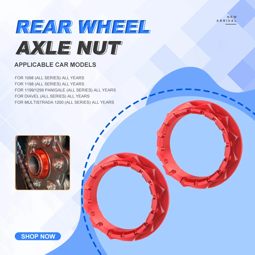 

Rear Wheel Axle Sprocket Flange Nut For DUCATI Monster 1200 1098 1198 V4 V2 899 Panigale Diavel Multistrada XDiavel Motorcycle