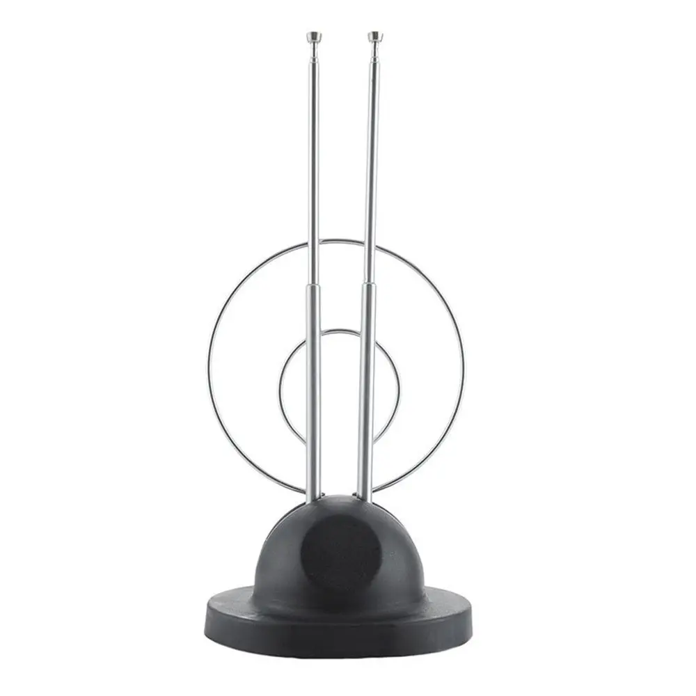 Funzione HDTV Ricevi ricevitore TV a colori Antenne a due loop Antenna digitale HD a orecchie di coniglio Antenna interna Antenna TV Antenna TV - immagine 3