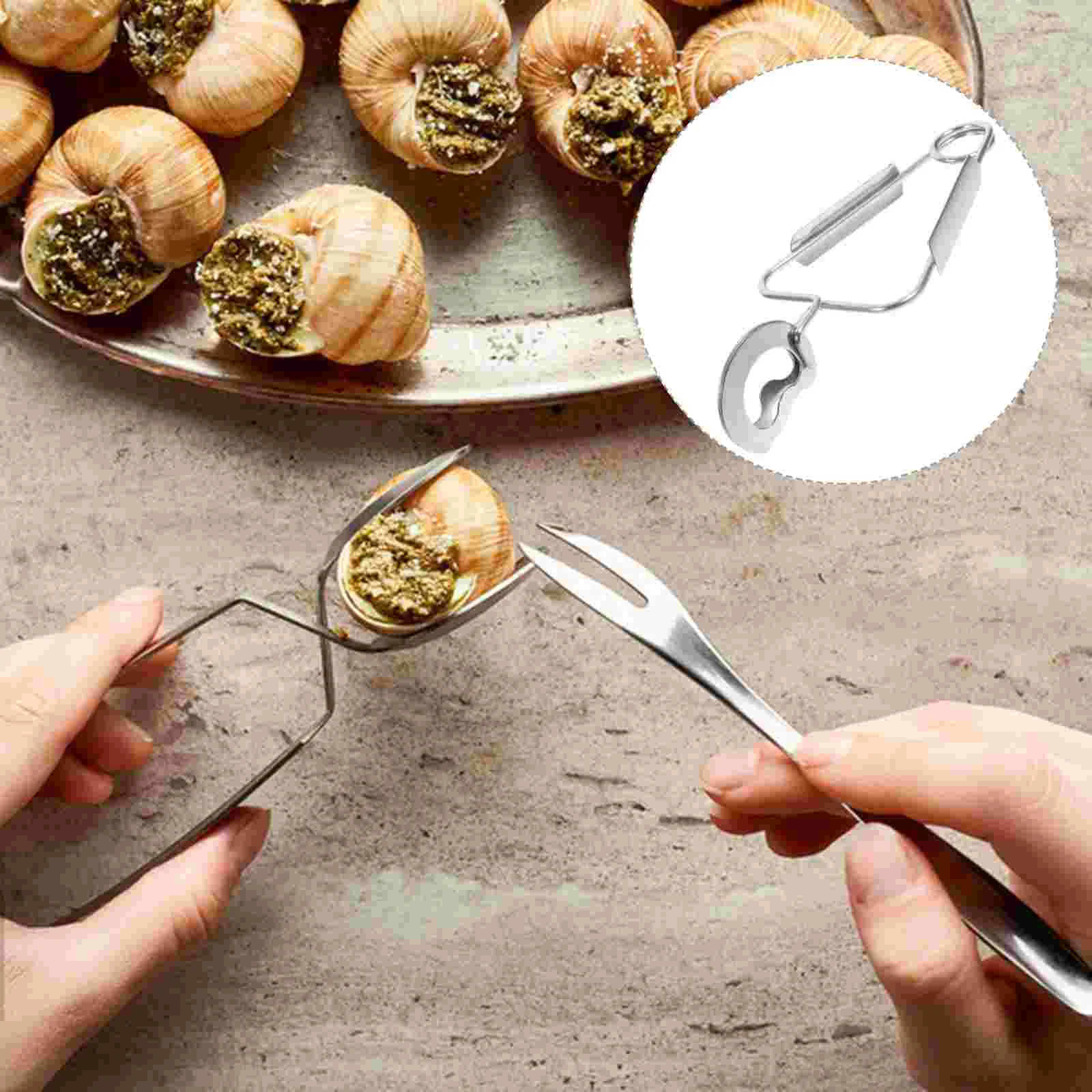 

Tongs Escargot Tong Serving Snail Cooking Food Kitchen Seafood Grilling Salad Steel Stainless Set Tools Clip Utensil Grill Clips