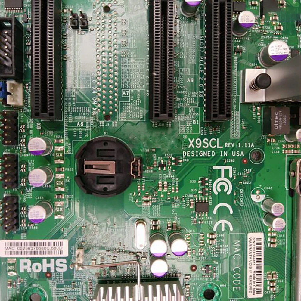 Материнская плата X9SCL для супермикро сервера LGA1155 DDR3 SATA 2,0 PCI-E 3,0 USB 2,0 Xeon E3-1200 V1 V2 Series