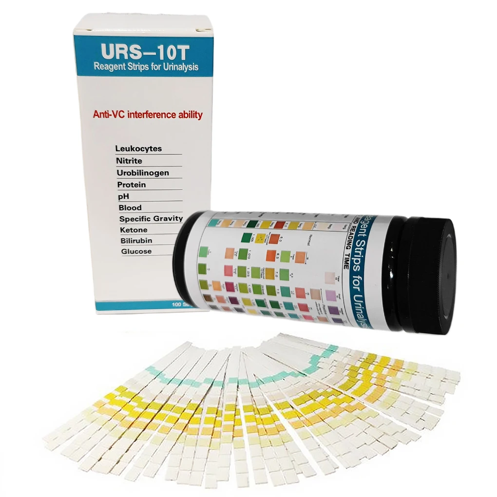 Urinalysis strips 100X kit urine test strips urinalysis reagent paper PH household testing tool lightweight useful hospital sports