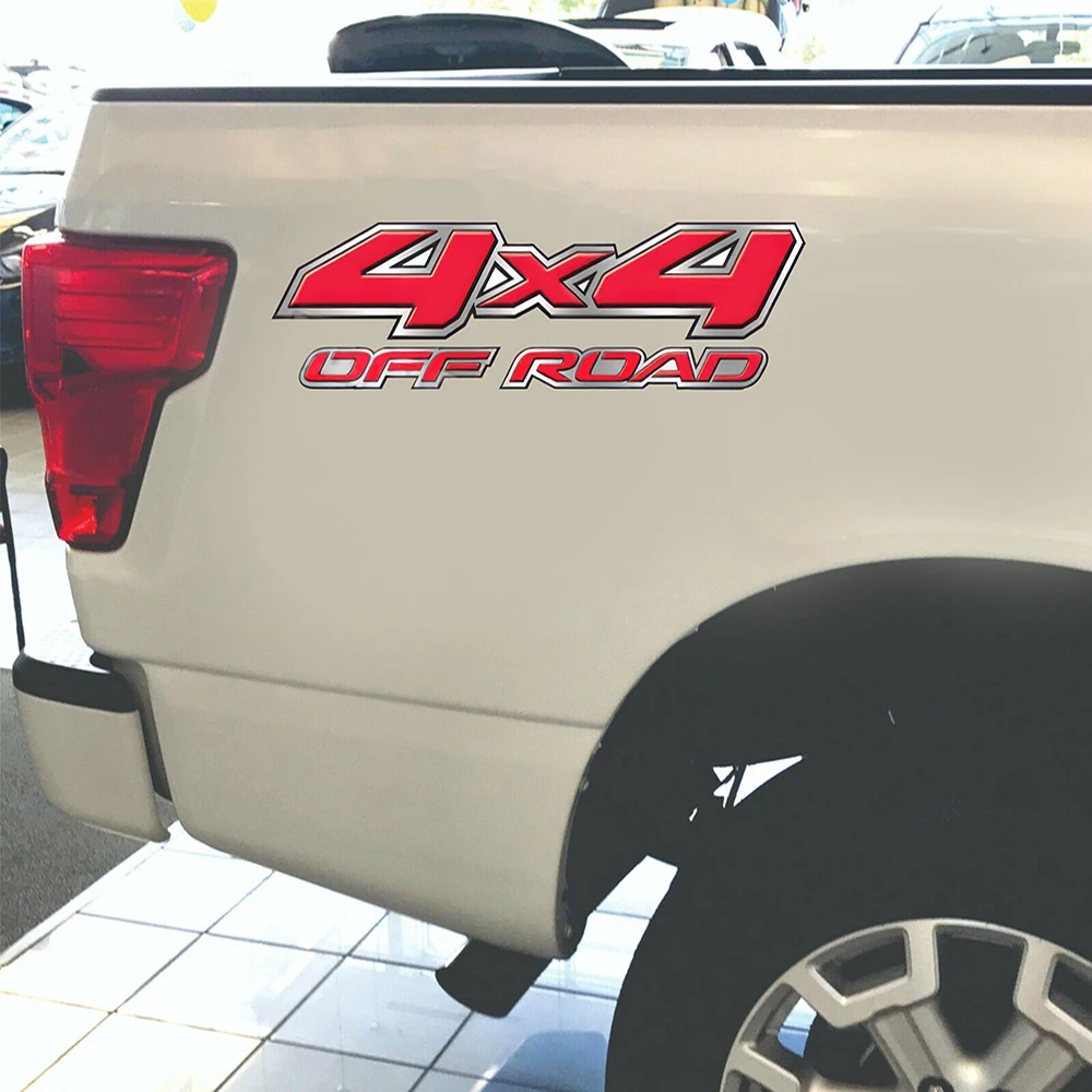 

2Pcs 4X4 Offroad Truck Car Sticker Decal for Jeep Vehicle Auto Bumper Tailgate Hood Bonnet Vinyl Decor