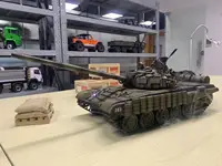 New Heng Long 1/16 7.0 Plastic Ver w/ Metal Gearbox RTR T72 Main Battle Tank RC 3939 Speaker Smoke Unit  BB Shooting Toys Boys 1