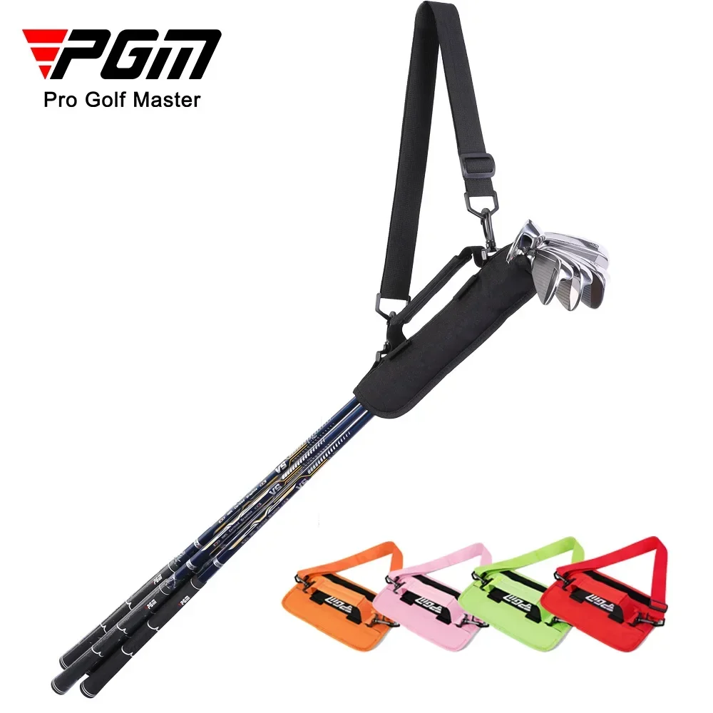 PGM Portable Golf Ball Bags Ultra-light Mini Hand Bag Backpack Hold 5 Clubs Simple Carrier Belt Golf Bag SOB006