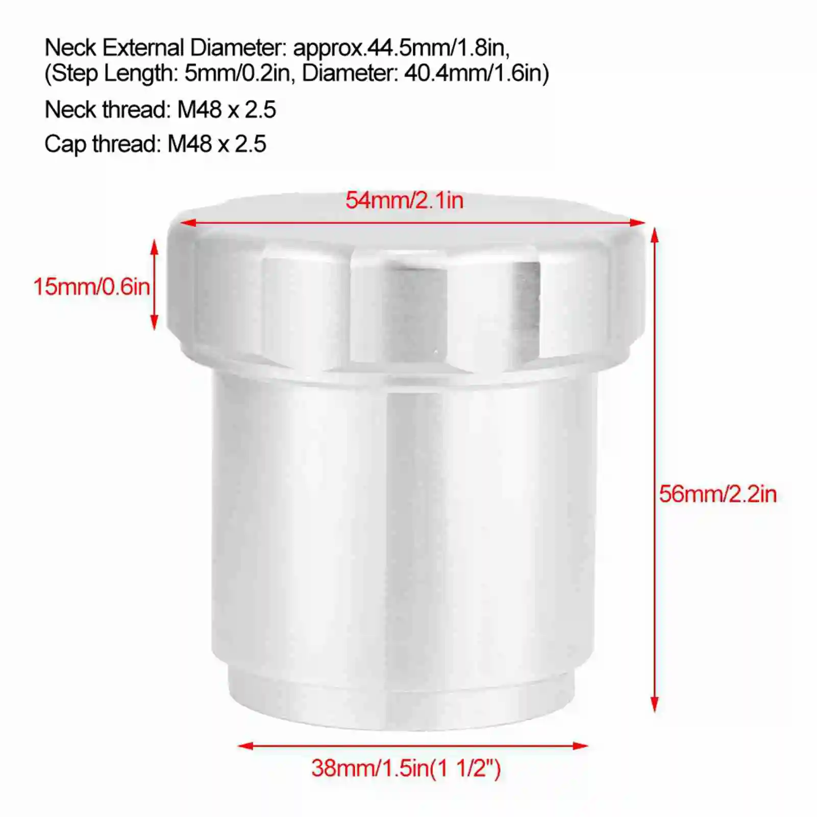 Filler Neck with Oil Filler Neck Aluminum Alloy Weld On Oil with 1.5'' 1 1/2'' OD for Fuel