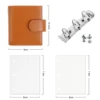 Moterm Regular A9 Size Rings Planner Pebbled Grain Cowhide 3-hole Mini Rings Notebook with 19MM Rings Organizer Journey Diary 2