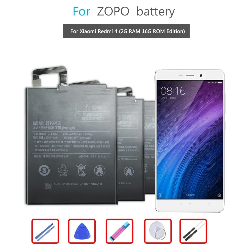 

BN42 4000mAh Battery For Xiaomi Redmi 4