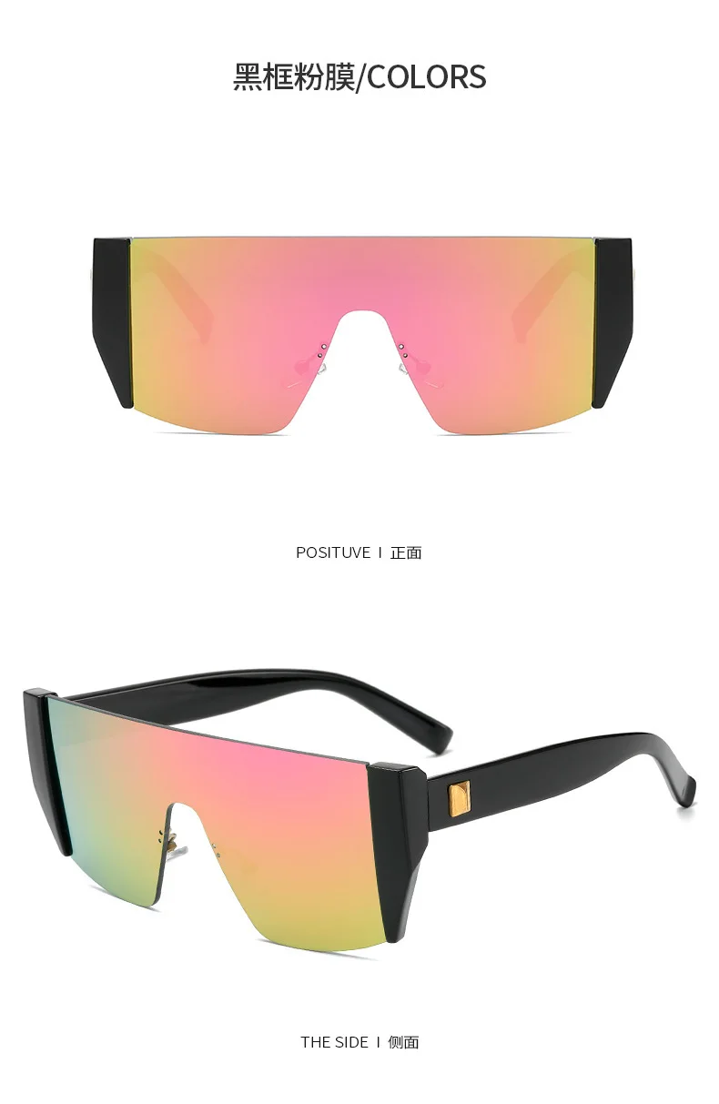 Classic Square Sunglasses For Women Flat Top Designer Shades Uv400_voghion.com