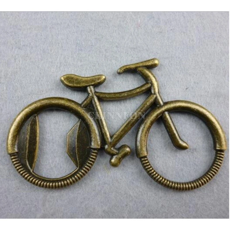 200Pcs/Lot Cute Bike Bicycle Metal Beer Bottle Opener Gift Kitchen Dining Bar Tools