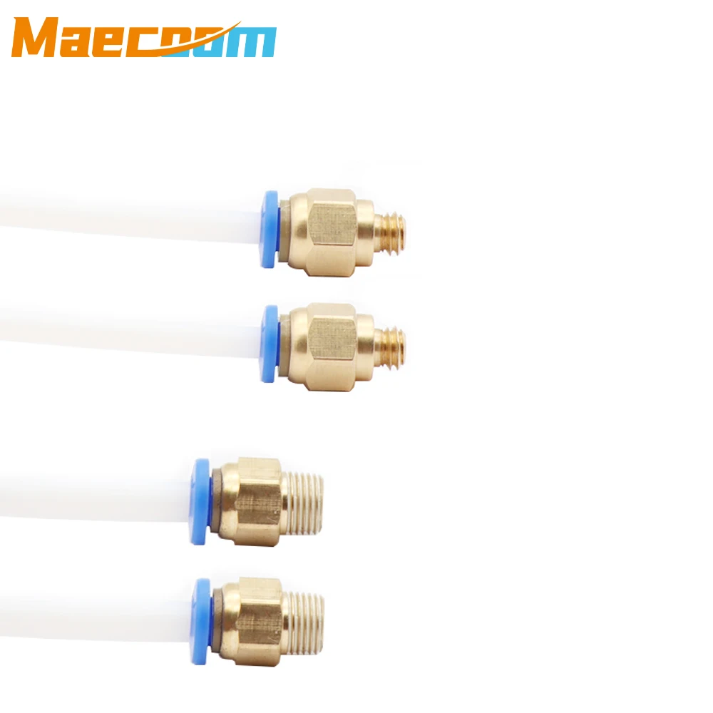 Maecoom 5M 10M PTFE 튜브 파이프 V5 V6 용 J 헤드 핫 엔드 보우 덴 압출기 3D 프린터 부품 1.75mm 3mm 필라멘트 ID 2mm 3mm 4mm 튜브