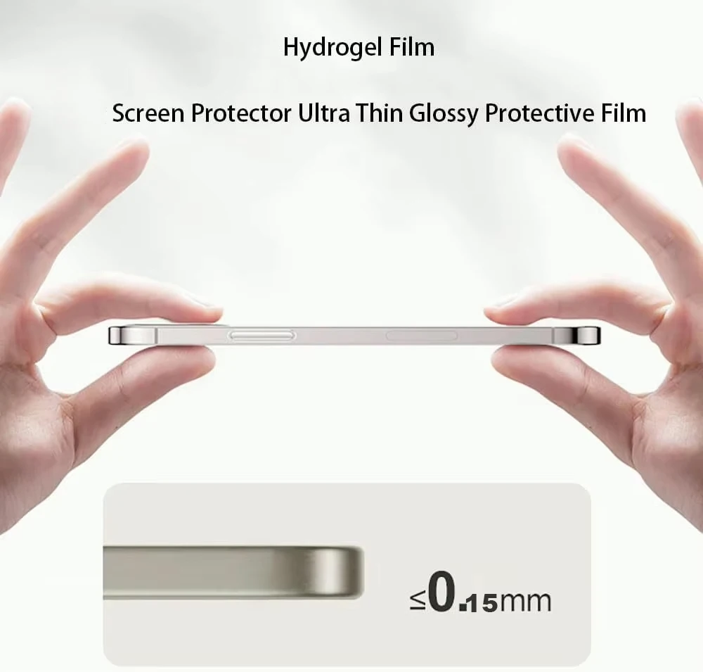 Glossy Hydrogel Screen Protector - Front Cover TPU Protective Film