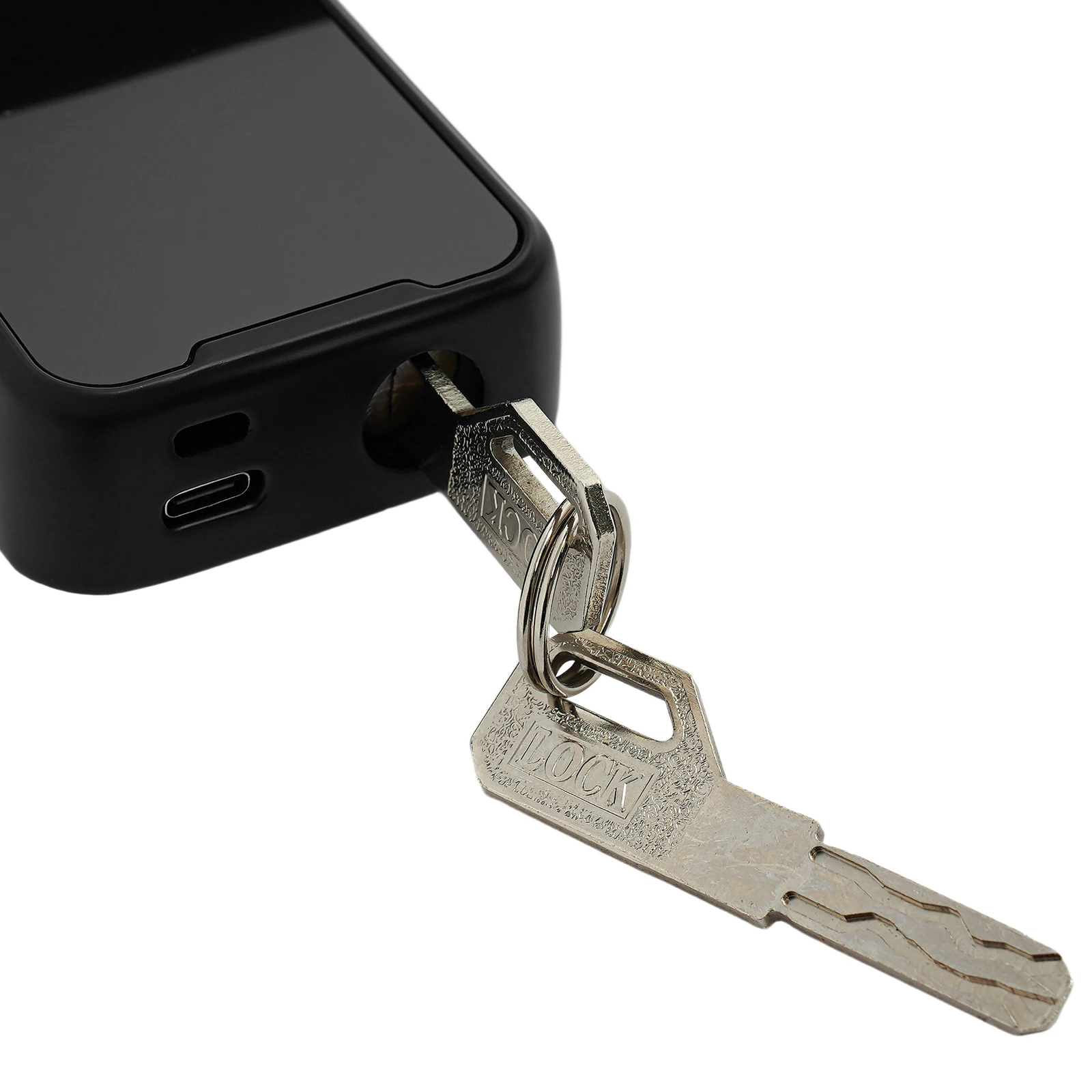 USB-nödladdningsport placerad längst ner på det smarta låset