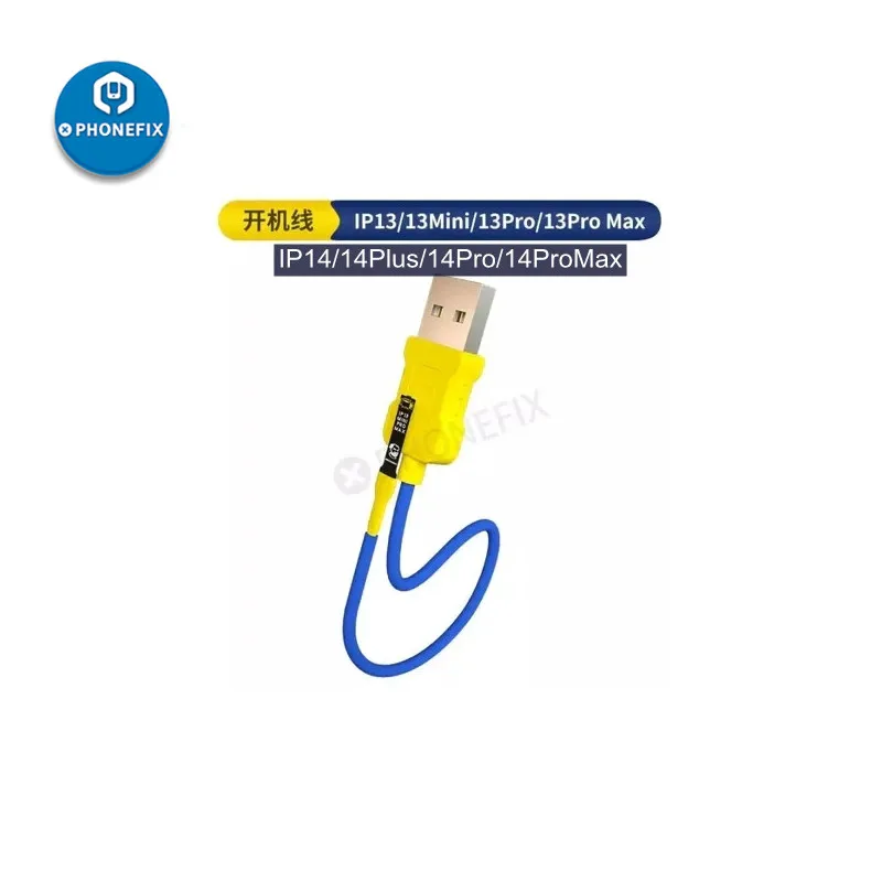 

Mechanic Power Supply Boot Line for iPhone 11 12 13 14 15PM Battery Connector DC Power Supply Cable Need to Use with iBoot Box