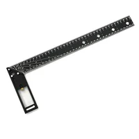 Multifunctional Right Angle Ruler 90 Degree Multi-Holes High Carbon Steel Angle Ruler Woodworking Lines Drawing Ruler 2