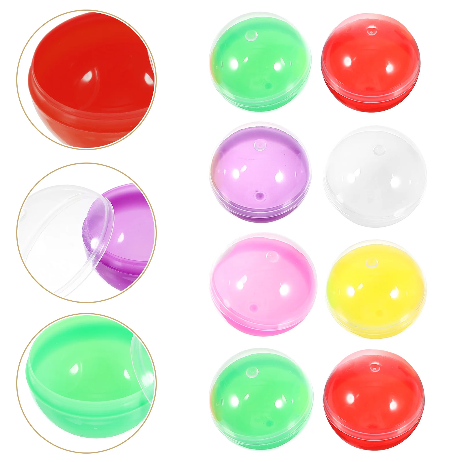 

28mm Plastic Fillable Balls Openable Storage Packing Balls Funny Colored DIY Balls Colorful Balls Multi-use Twisted Balls