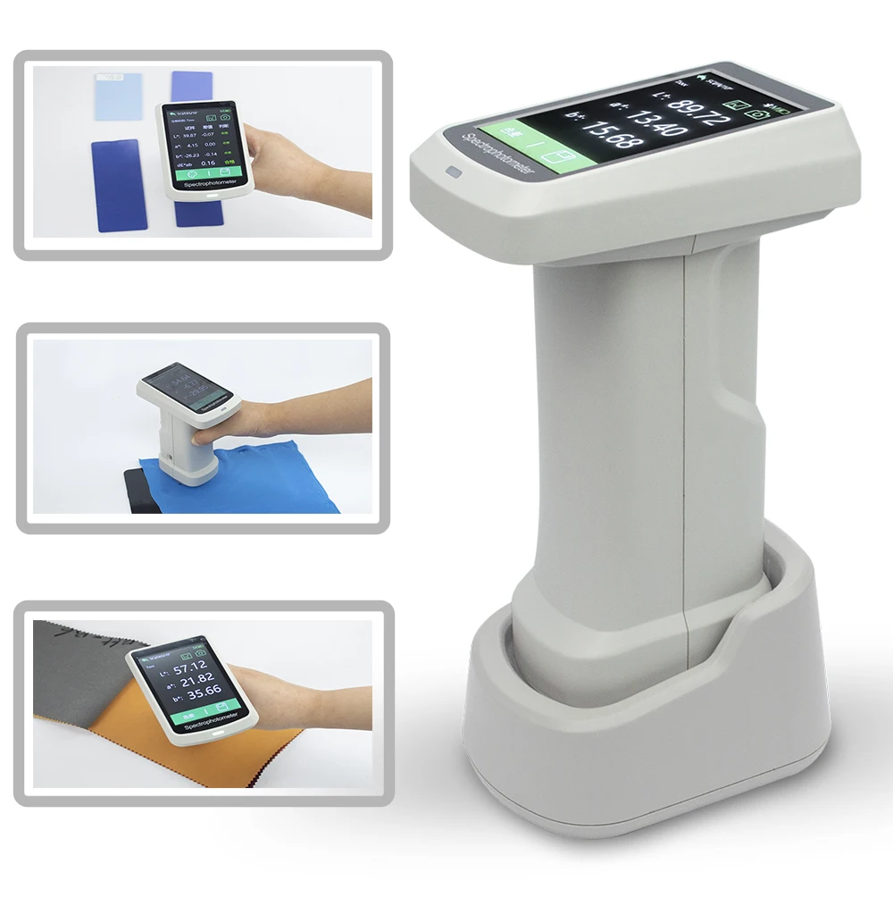 Lab Spectrophotometers with Aperture Φ8mm Φ11mm for Printing Paint Textiles Measuring structure D/8,SCI observer  2°10° 2