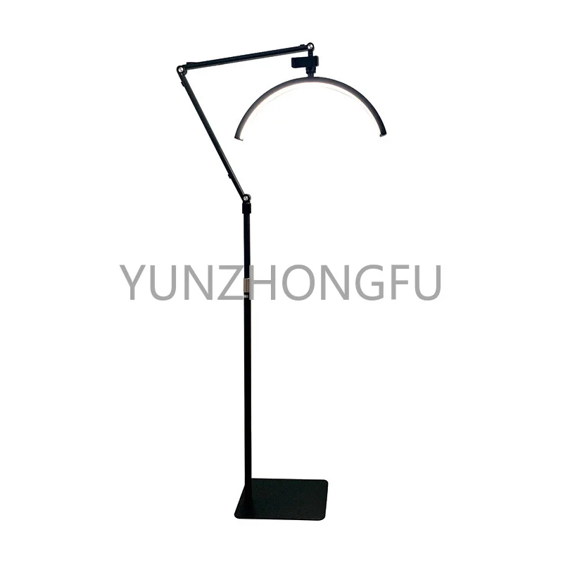 

Cross-border 20-inch Floor Lamp Beauty Eyelash Nail Tattoo Fill Light Indoor and Outdoor Live Broadcast U-shaped Half Moon