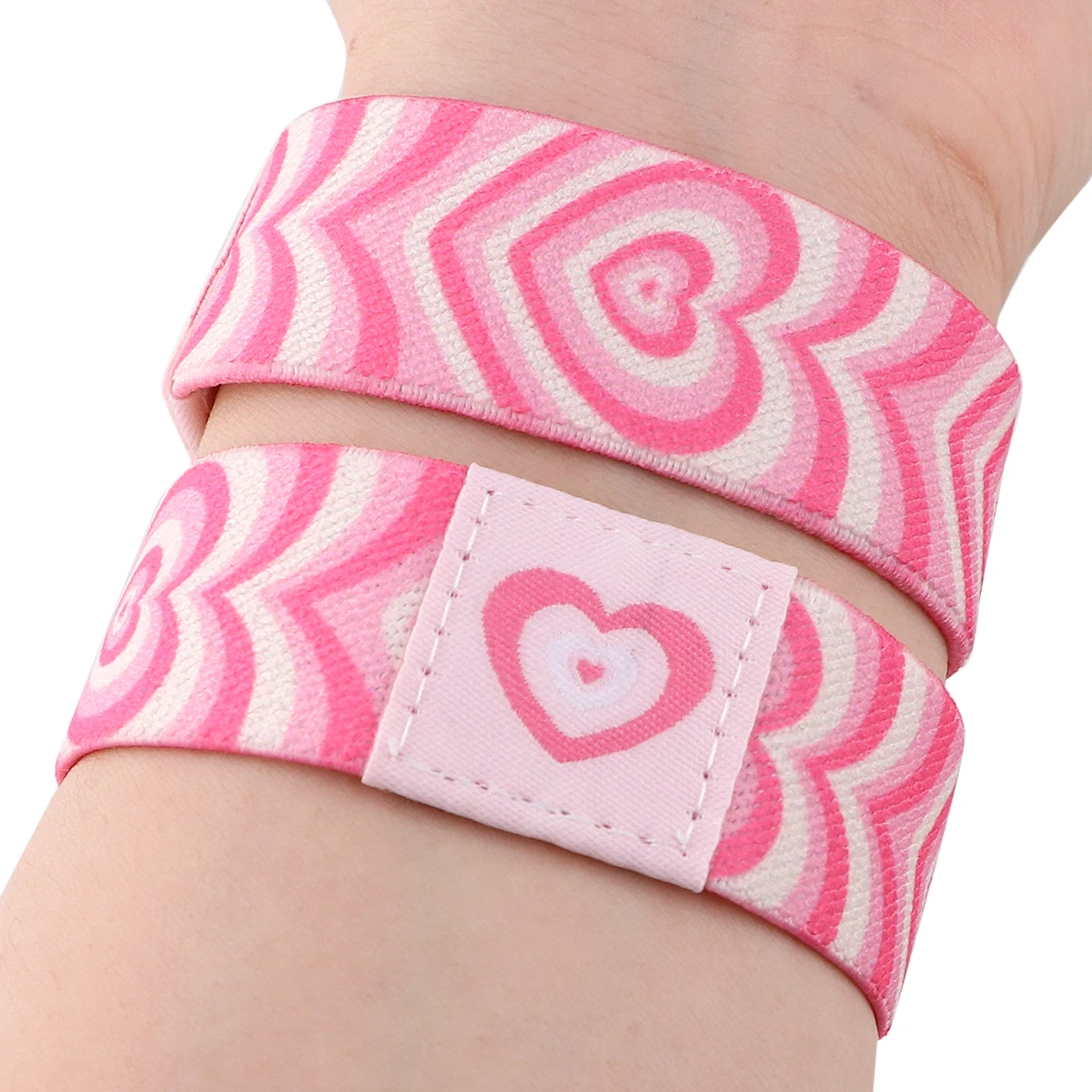 Wholesale Cherry Blossom Cloth Stretch Wristband Bracelet