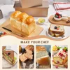 1Pcs Rectangle Loaf Pan with Lid Non Stick Bakeware for Baking Bread Carbon Steel Corrugated Toast Box with Lid Bread Mould 5