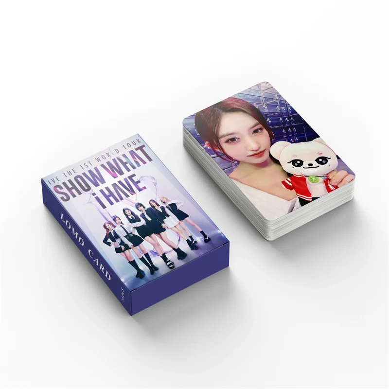 

55 шт./компл., новый альбом, тур-шоу, что у меня есть, ломо-карточка одиннадцать девушек, Wonyoung LIZ gaeull Leeseo KPOP, Фотокарточка