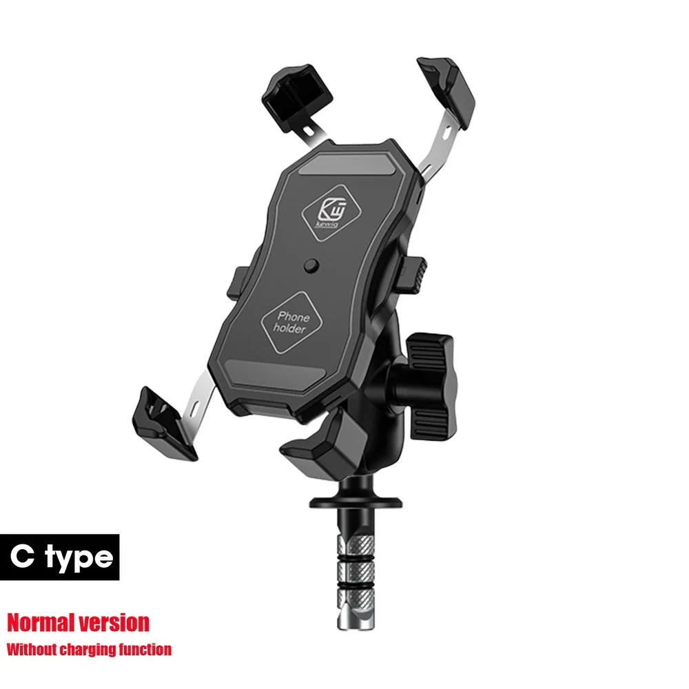 新しいオートバイフォークステムワイヤレス充電器 15 ワット Qi/USB