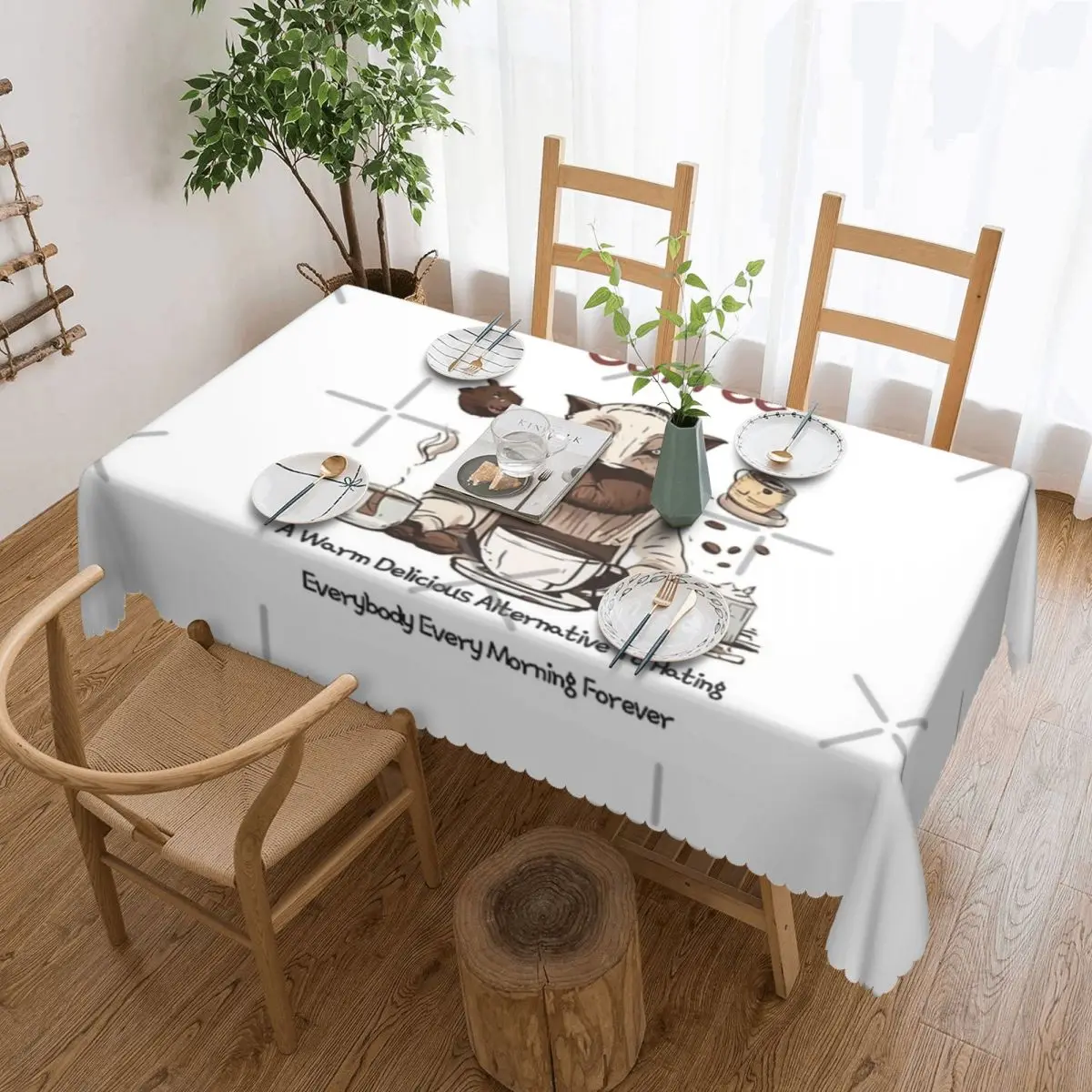 

Кофейная теплая вкусная альтернатива восхитительной Скатерти 54x72 дюймов мягкий защитный стол праздничный Декор