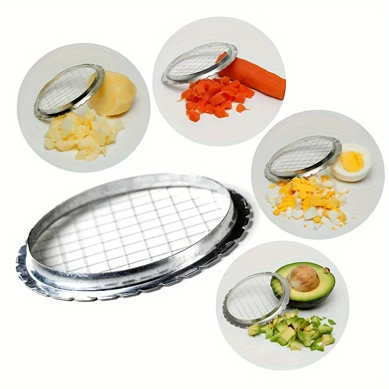 Round Grid Cutter Slicer for Eggs Mushrooms Vegetables