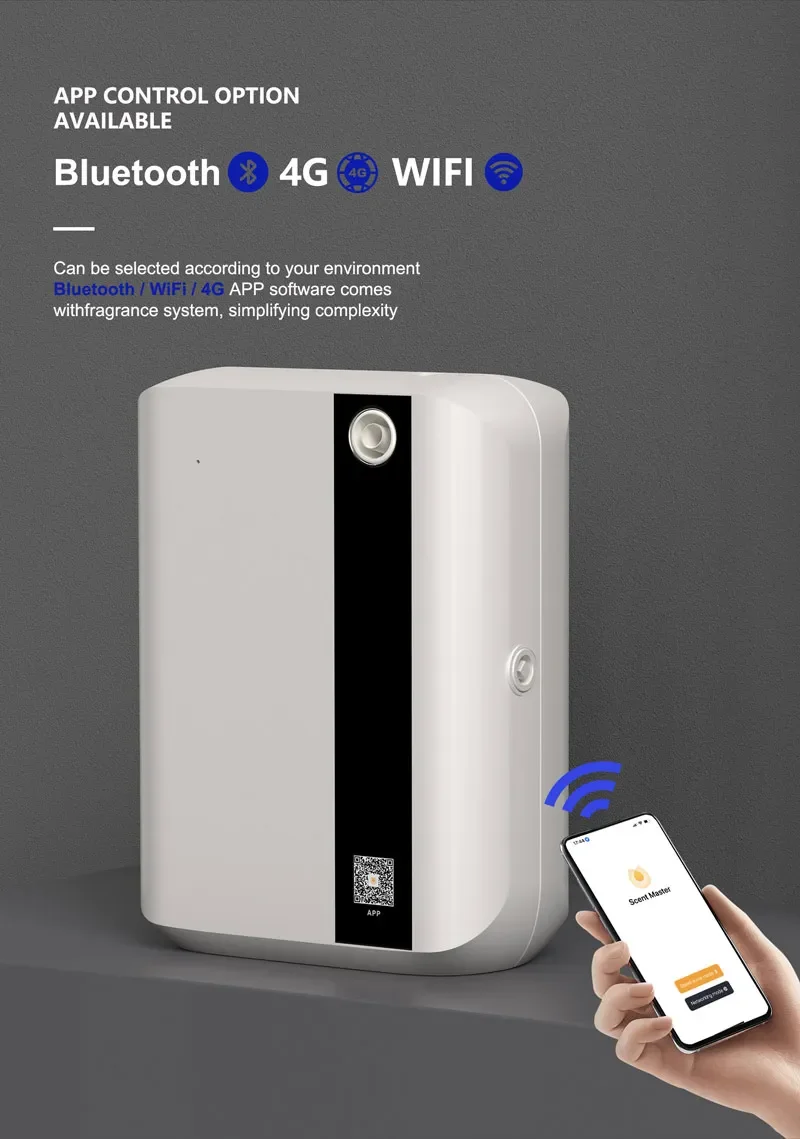 Bluetooth Essential Oil Diffuser Wall Mounted App Control Scent_voghion.com