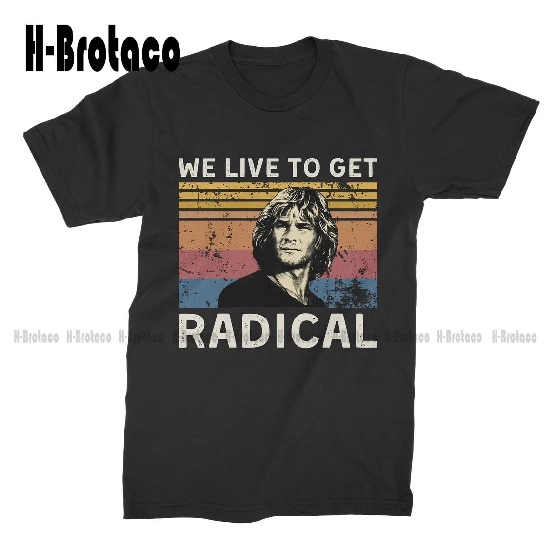 

Мы живем, чтобы получить радикальную винтажную футболку, футболка на заказ, Aldult, подростковая, унисекс, цифровая печать детской модели, подарок