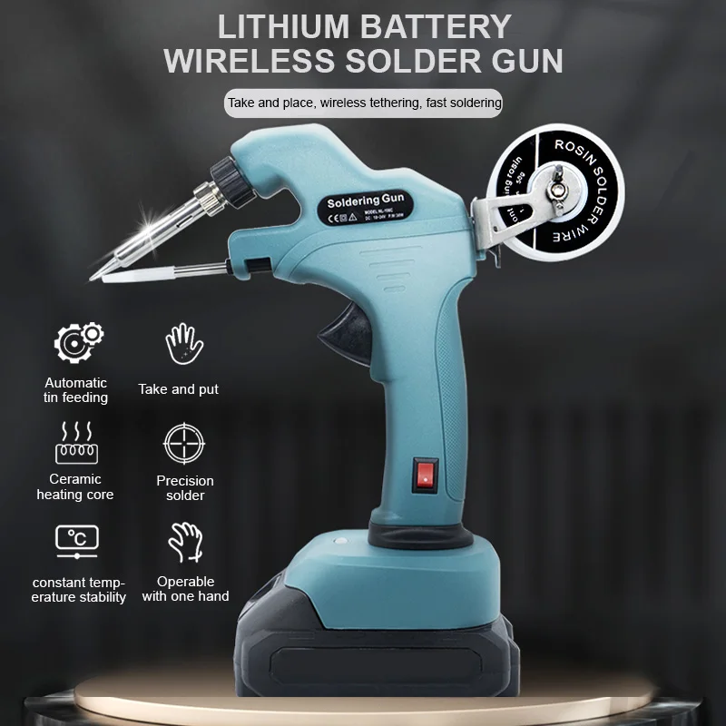 

Lithium Battery Soldering Gun Cordless Soldering Iron Tin Gun Fast Thermal Soldering Machine Applicable To Makita 18V Battery