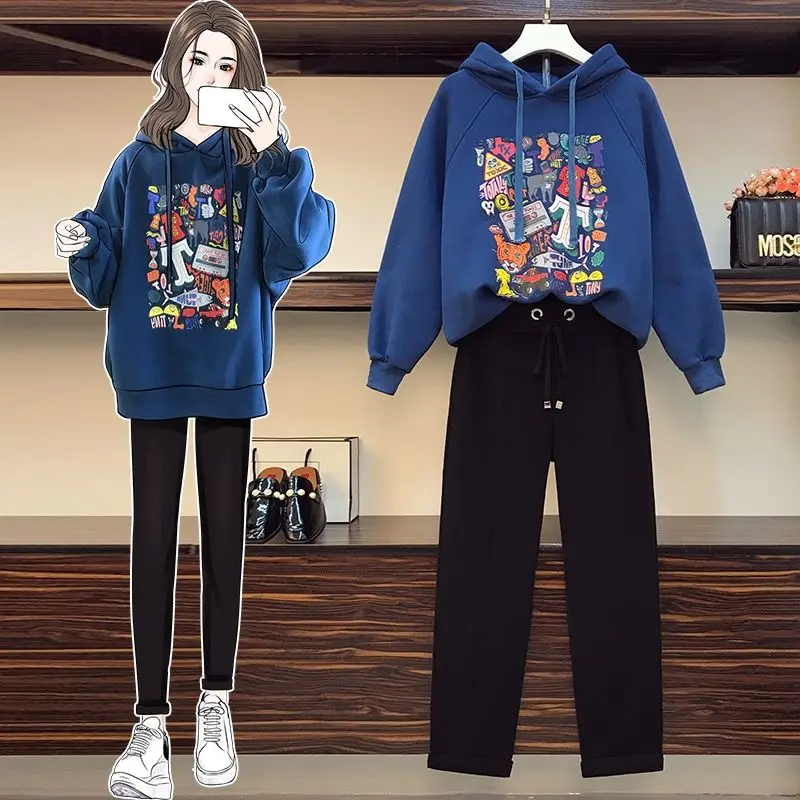 

Pants Suit Single Sports Suit Female Summer 2022 New Western Style Stitching Casual Wear Fashion Two-piece Woman