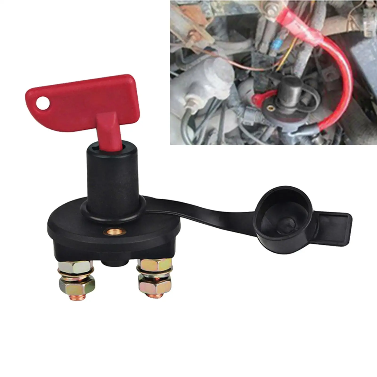 Boat Car Vehicle 12V/24V Battery Isolator Switch Disconnect Power Kill Key