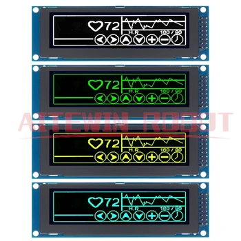 Display OLED reale 3.12 "256*64 25664 punti Modulo LCD grafico Schermo LCM Schermo SSD1322 Supporto controller SPI