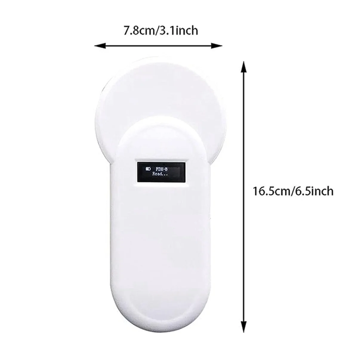 EYFL-Pocket Reader Pet Chip Scanner Standard Handheld Backlit LCD Tag Reader ID Scanner for Animals and Pets